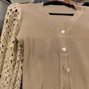 Crochet Sleeve Sweater